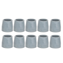 10pcs Gray Rubber Crutch Tips 1.1 Inch