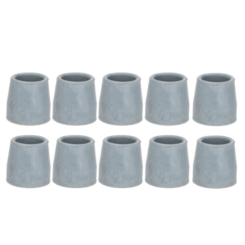 10pcs Gray Rubber Crutch Tips 1.1 Inch