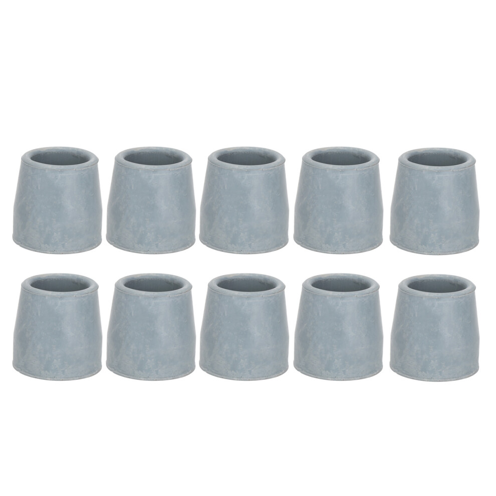 10pcs Rubber Crutch Tip Set Professional Gray 1.1 Inch