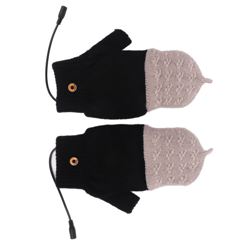 3-Gear Heated Gloves Black Skiing Riding 2