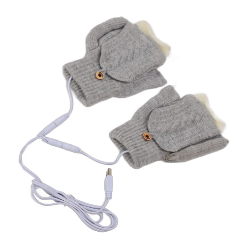 (Gray) USB Verwarmde Handschoenen Geel Winter 1