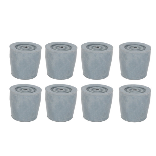 10pcs Gray Rubber Crutch Tips 1.1 Inch 2