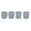10pcs Gray Rubber Crutch Tips 1.1 Inch 4