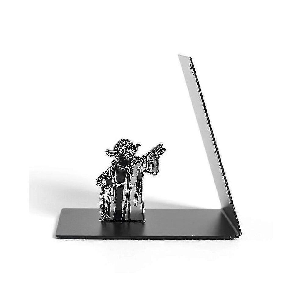 Kikidex (As Show, One Size) 1Pc Star Wars Master Yoda Metal Bookrack Bookshelf Bookends Book Holders-Fcy
