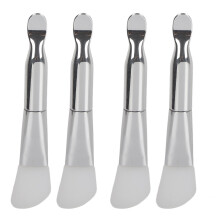 4pcs Double-Ended Face Mask Brushes Silicone Aluminum
