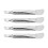 4pcs Double-Ended Face Mask Brushes Silicone Aluminum 2
