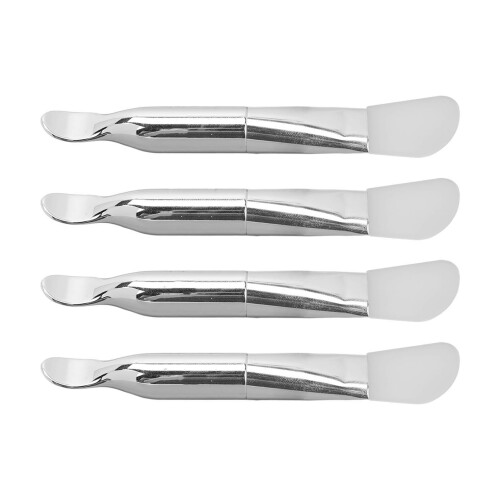 4pcs Double-Ended Face Mask Brushes Silicone Aluminum 1