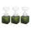 3-teiliger Schaumstoff-Pumpspender Blumenform 250ml dunkelgrün 2
