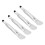 4pcs Double-Ended Face Mask Brushes Silicone Aluminum 5