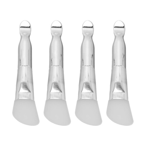 4pcs Double-Ended Face Mask Brushes Silicone Aluminum 2