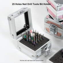 25 Löcher Nagelfeile Organizer Box Mit Sichtabdeckung