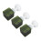 3-teiliger Schaumstoff-Pumpspender Blumenform 250ml dunkelgrün 5