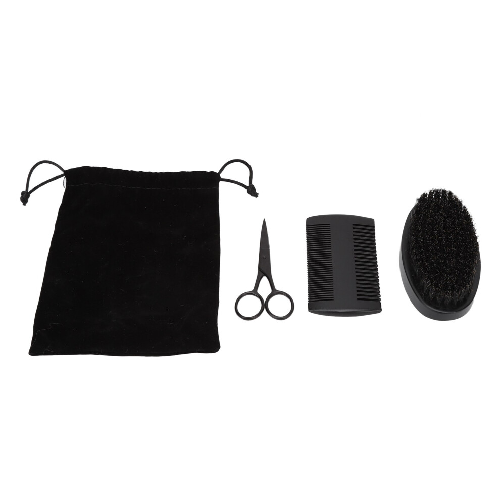 Beard Grooming Kit Men's Trimming Set Stainless Steel Comb Scissors