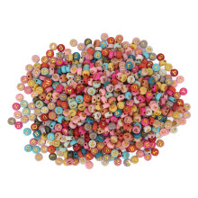 1200 Acryl-Buchstabenperlen runde bunte DIY-Perlen