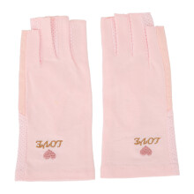 (Pink) UV-Schutz Fingerhandschuhe Maniküre Baumwolle