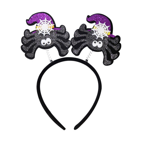 Halloween Felt Spider Headband with Bone & Eyeball 1