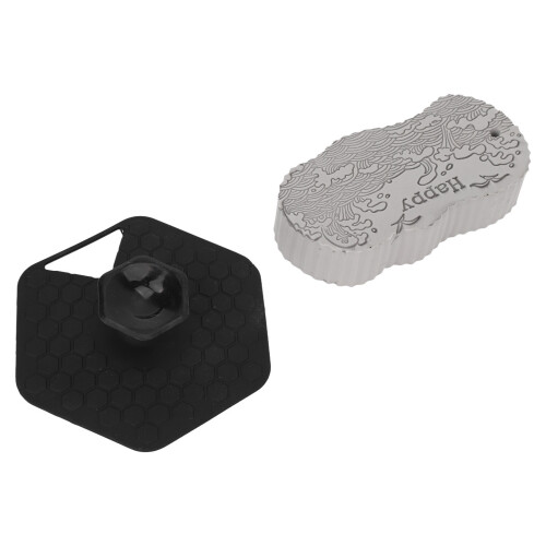 2x Multifunctionele 3D douchepensioen zwart/grijs 2