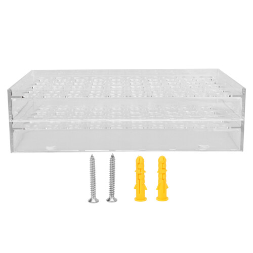 Transparent 50-Hole Tattoo Ink Holder Rack