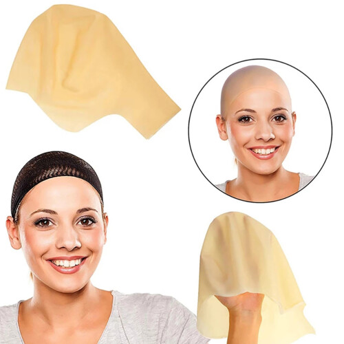 Latex Bald Cap Wig Thick Cosplay Hat for Kids 2