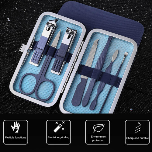 Stainless Steel Nail Clipper Set with Case 2