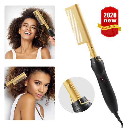 2-in-1 Electric Curling Comb & Straightener 2