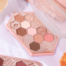 10.8g Honeycomb Broken Diamond Eyeshadow Palette Matte Glitter Makeup