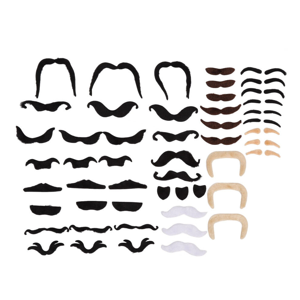 Fake Eyebrow Beard Set Adhesive Theme Party