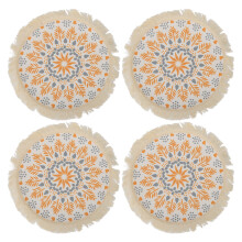 Boho Photography Mat Tassel Insulation Pad for Table Decoration