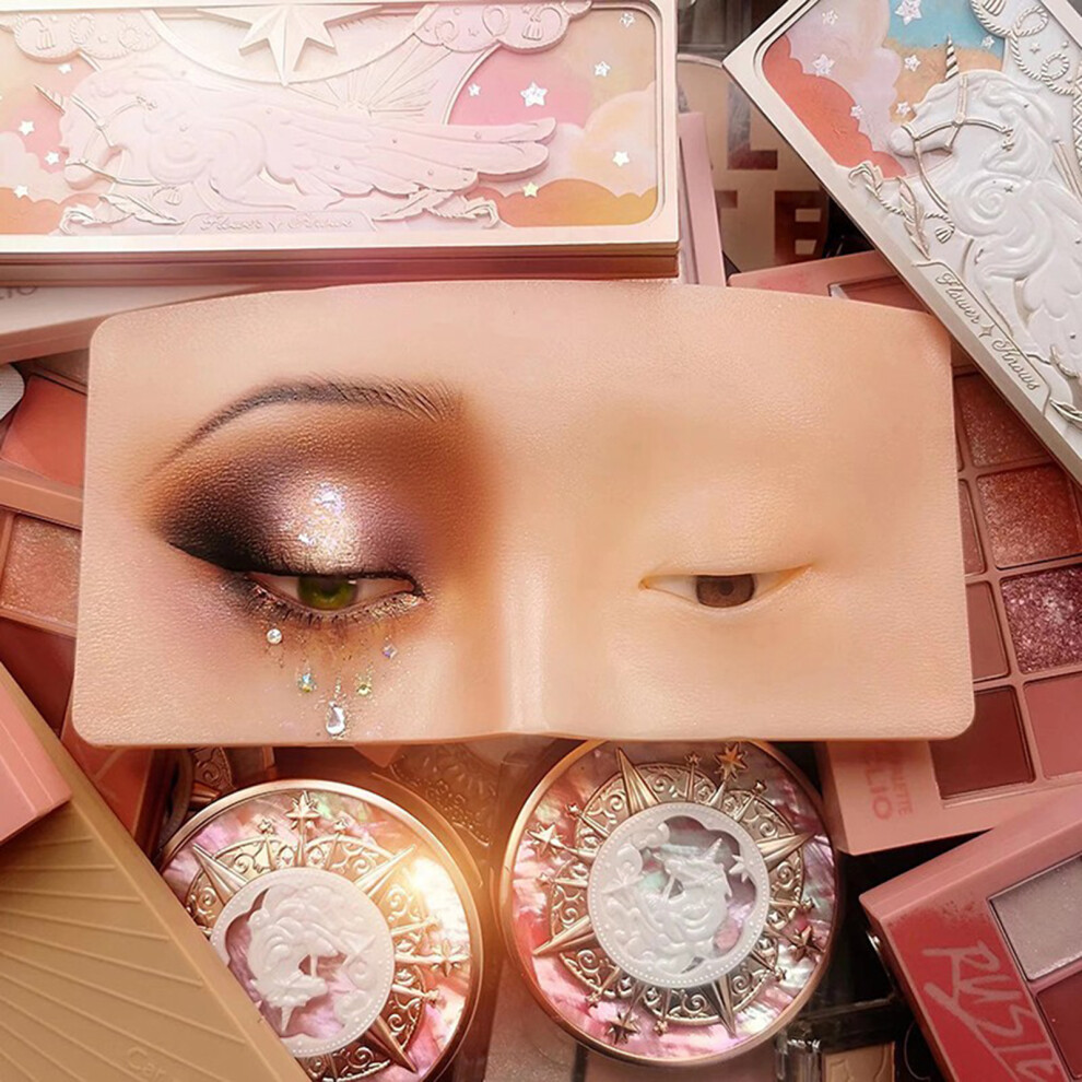Face Eyes Makeup Practice Board 3D Realistic Skin Model