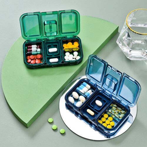 2-in-1 Pill Cutter Box Dust/Moisture Proof 1