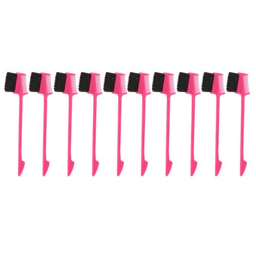 10Pcs Dual Edge Eyebrow Brush Multifunction Soft Nylon Double Sided