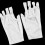 (Short) UV-Schutz-Fingerhandschuh Strick Weiß Maniküre Schutz 2