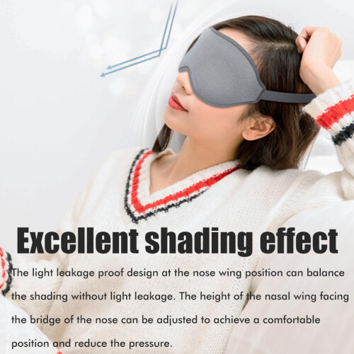 Mascherina Occhi 3D Anti-Luce per Sonno 2