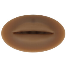 (Dark Brown) Microblading-Lipmodell Soft-Silikon Dunkelbraun