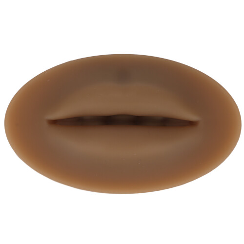 (Dark Brown) Microblading-Lipmodell Soft-Silikon Dunkelbraun