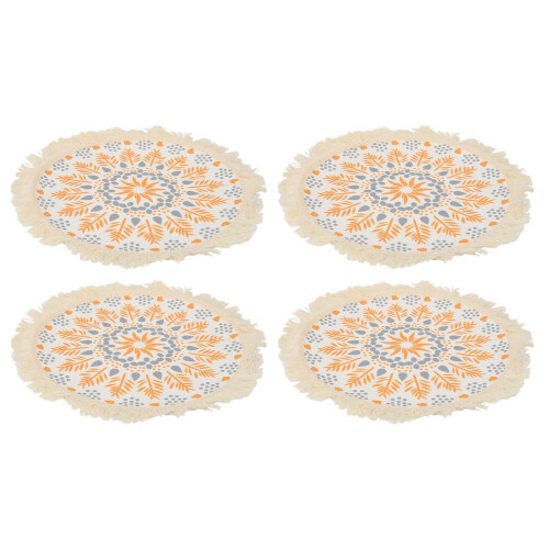 Boho Photography Mat Tassel Insulation Pad for Table Decoration 2