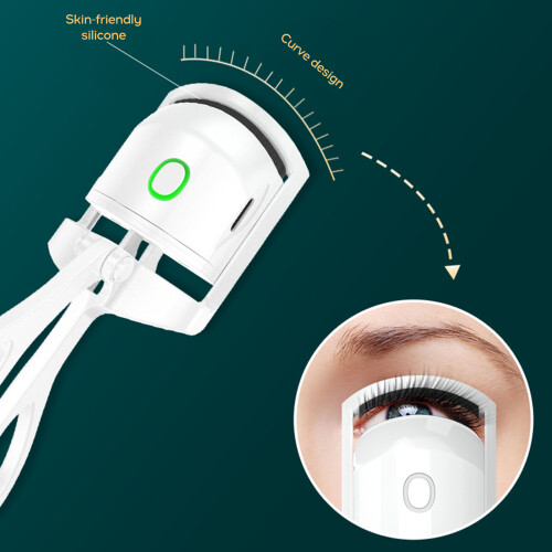 Electric Silicone Eyelash Curler Safe Fast 1
