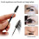 Stainless Steel Eyebrow Grooming Set w/Bag 3