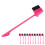 10Pcs Dual Edge Eyebrow Brush Multifunction Soft Nylon Double Sided 5