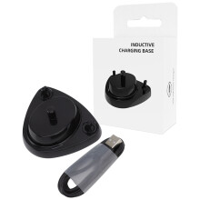 (Black) Inductive Charging Base USB Toothbrush Charger D12 D16 White