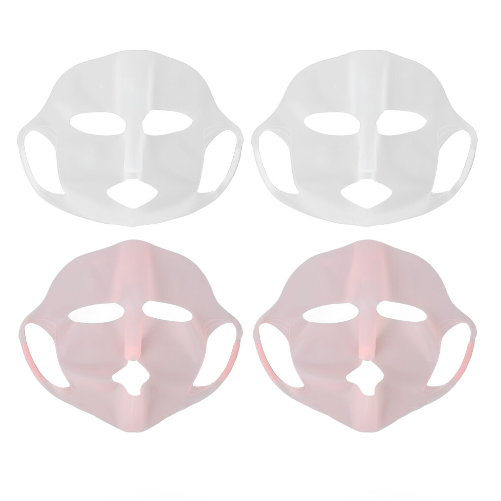 4pcs Silicone Face Wrap Moisturizing Mask Cover for Sheet Masks