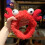 (Crab Red) Zachte Elastische Make-up Hoofdband 1