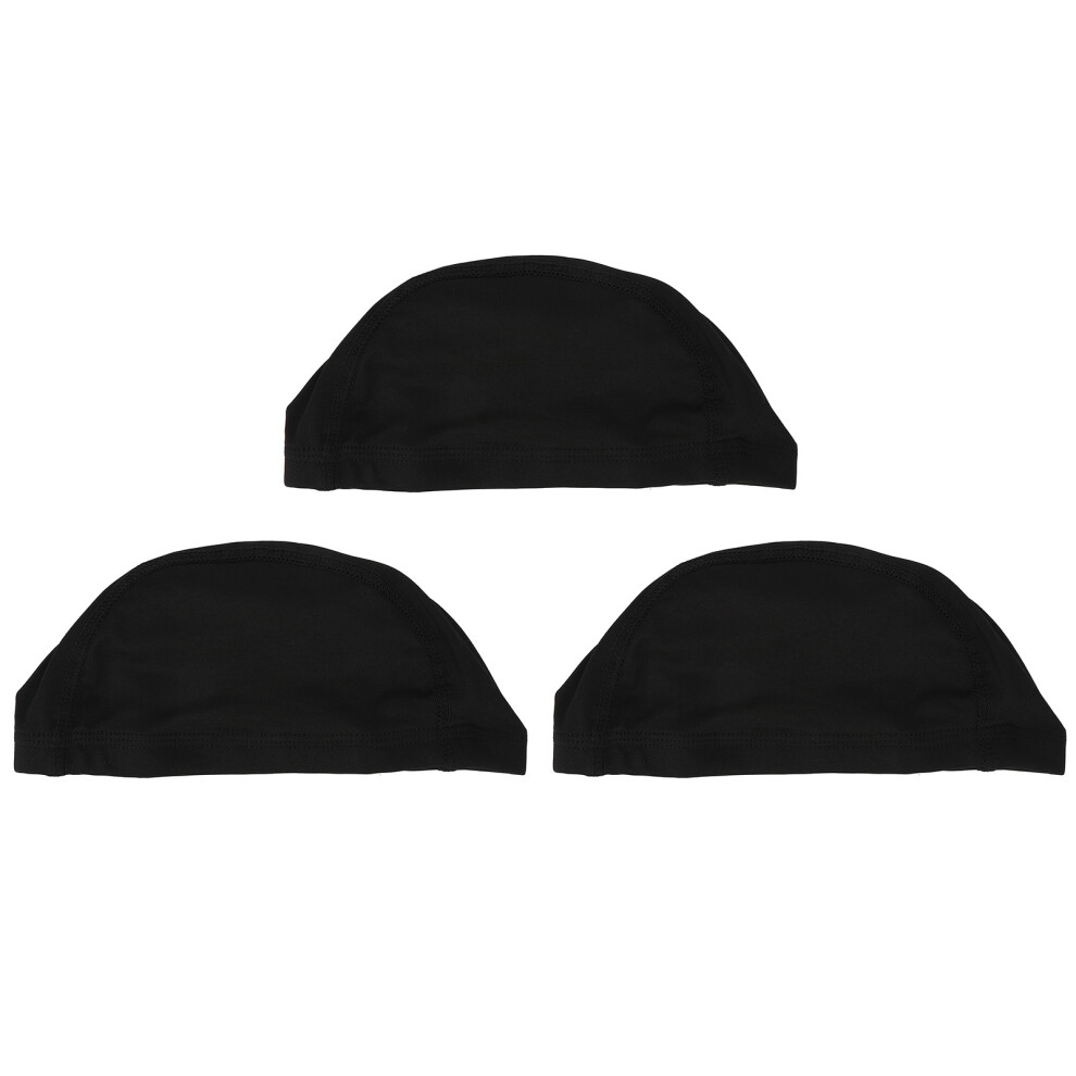 Unisex 3Pcs Dome Wig Cap Breathable Stretchable Nylon Fixed