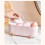 (Pink) Kosmetik-Box transparent staubdicht mit Fächern Grün 5