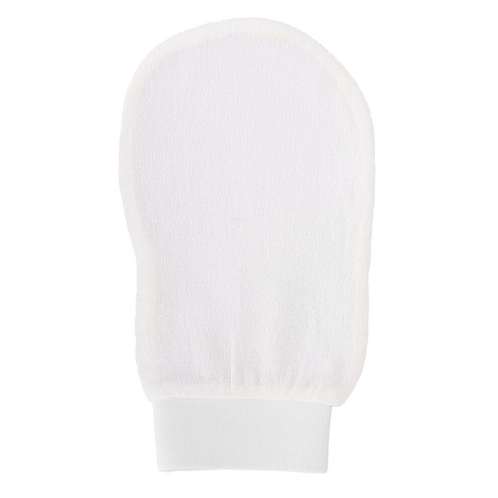 Body Exfoliating Glove Fiber White Dead Skin Removal
