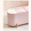 (Pink) Kosmetik-Box transparent staubdicht mit Fächern Grün 4