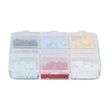 3D Petaled Flower Nail Deco 6 Colors Resin