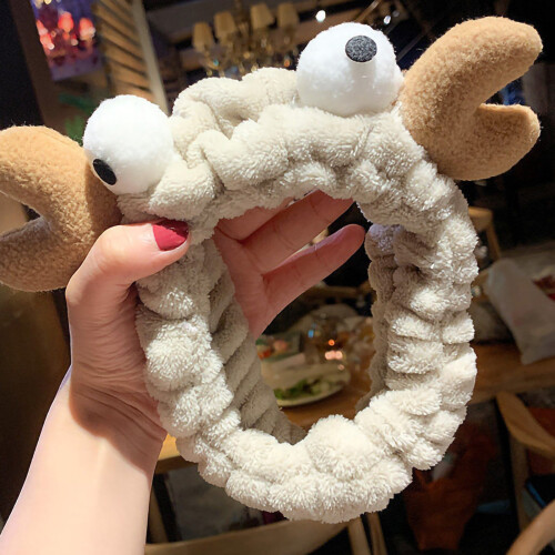(Crab Khaki) Zachte Elastische Make-up Hoofdband 1