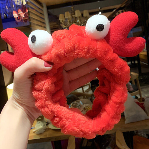 (Crab Red) Zachte Elastische Make-up Hoofdband 2