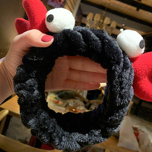 (Crab Black) Zachte Elastische Make-up Hoofdband 1